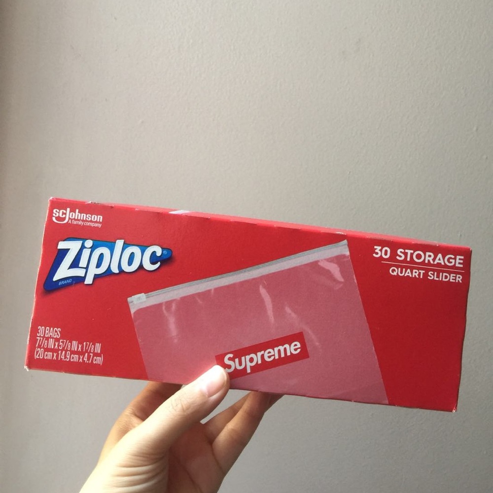 Supreme ziploc bag(30 count of box)